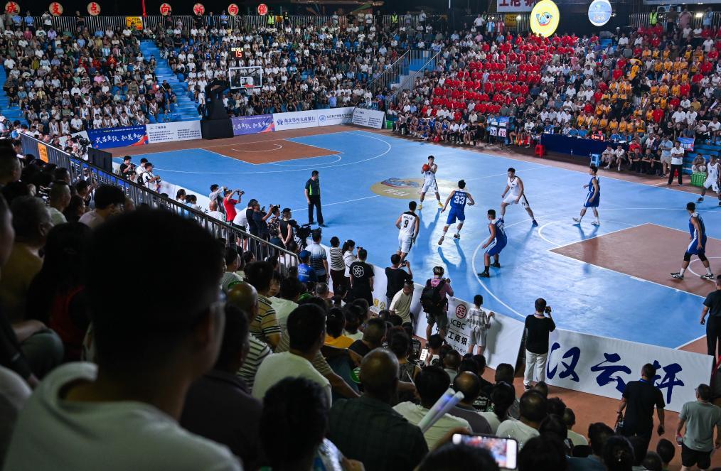 廢棄選礦廠變身村級運動中心 湖北“村BA”總決賽熱鬧登場